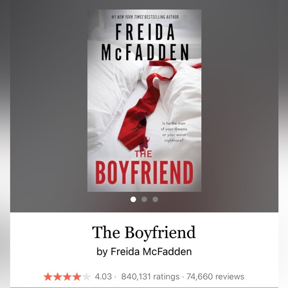 The Boyfriend by Freida McFadden Paperback Book - Picture 5 of 5